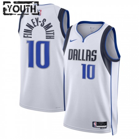 Camiseta Niños NBA Dallas Mavericks Dorian Finney-Smith 10 2022-23 Nike Association Edition Blanco Swingman